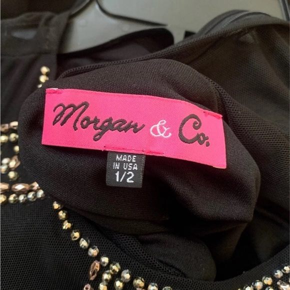 Morgan & Co Black Prom Dress - Picture 5 of 5